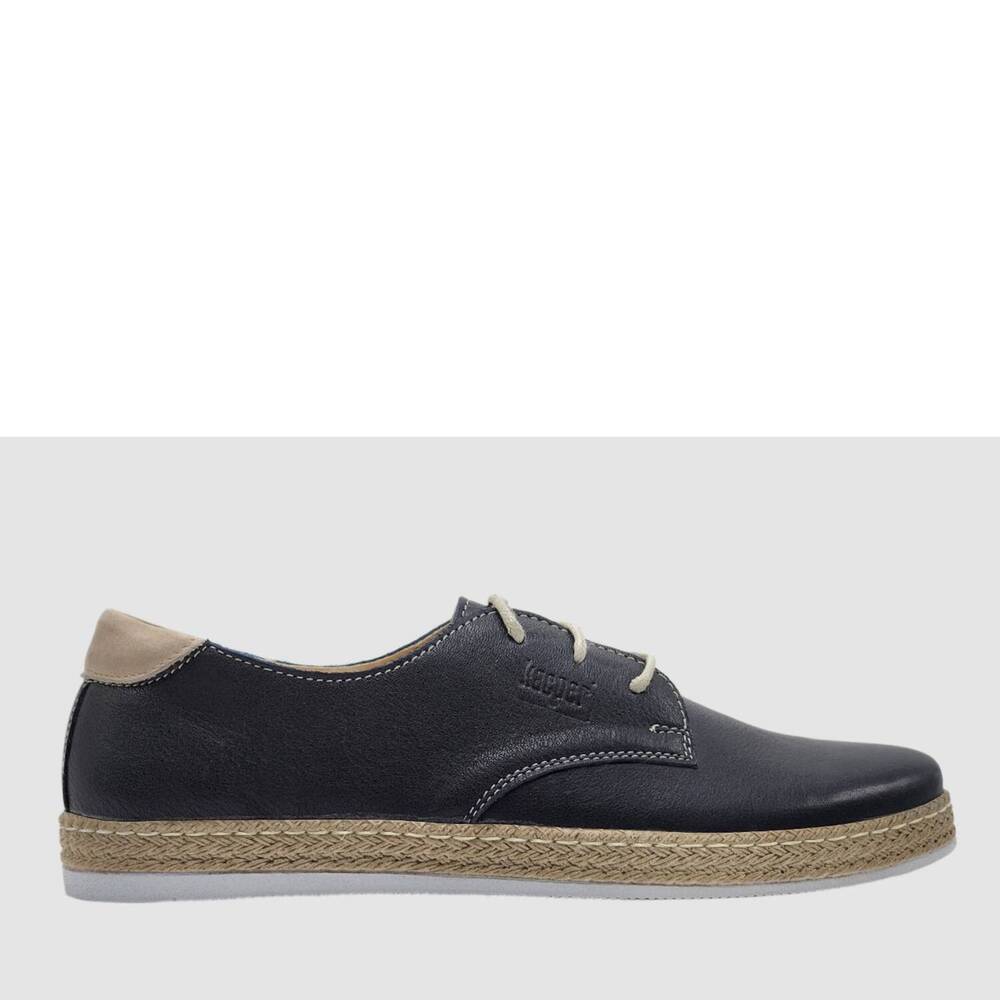 NEW KCR GROUP women's lifestyle leather sneakers in navy